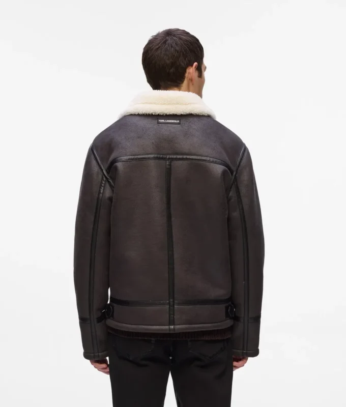 Monogram shearling-jakke