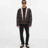 Monogram shearling-jakke