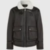 Monogram shearling-jakke