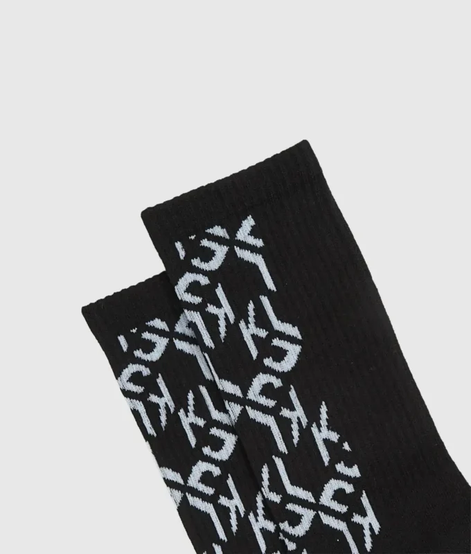 Monogram-sokker – 2-pakning