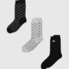 Monogram-sokker – 3-pakning