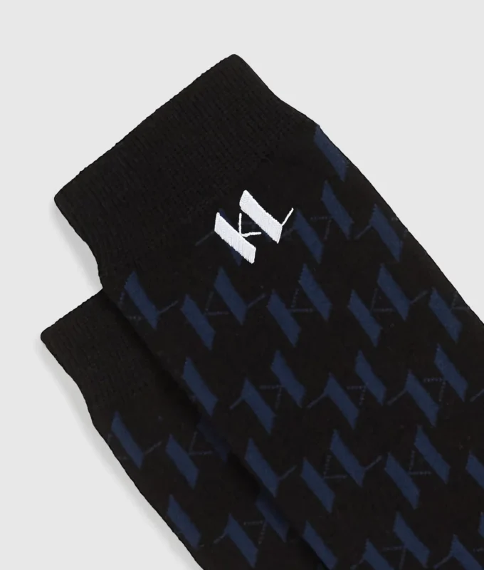 Monogram-sokker – 3-pakning