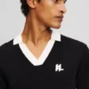 MONOGRAM STRIKKET POLOSKJORTE