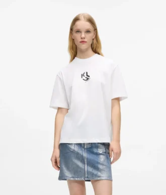 Monogram-T-skjorte med normal passform
