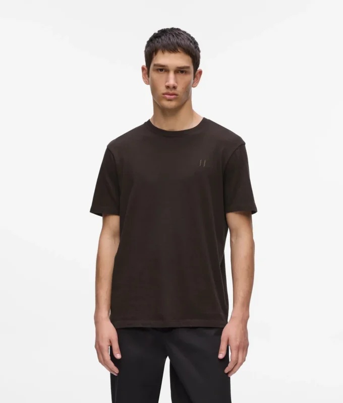 MONOGRAM WOOL-BLEND T-SKJORTE