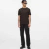 MONOGRAM WOOL-BLEND T-SKJORTE