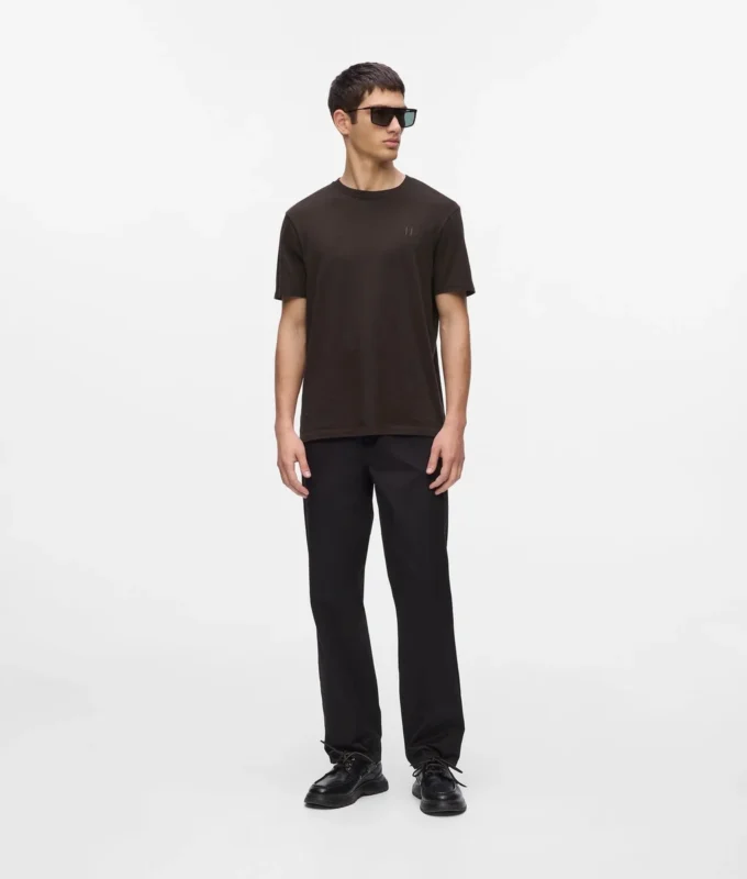 MONOGRAM WOOL-BLEND T-SKJORTE
