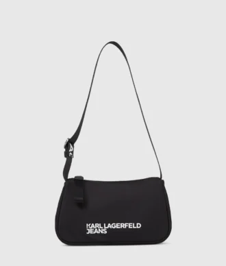 Nylon skulderveske med logo