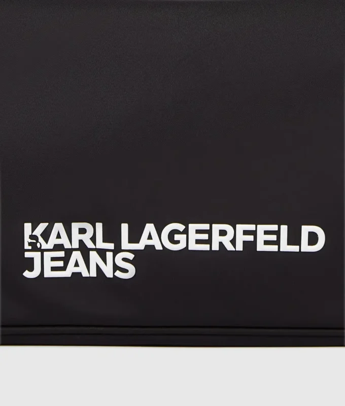 Nylon skulderveske med logo
