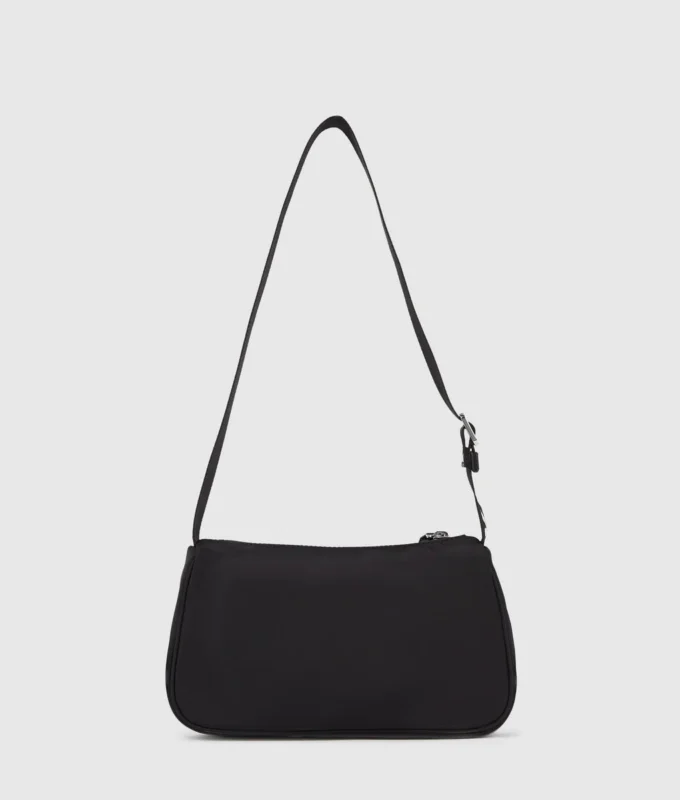 Nylon skulderveske med logo