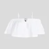 OFF-SHOULDER CROPPED BEACH TOP