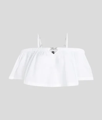 OFF-SHOULDER CROPPED BEACH TOP
