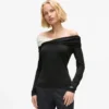 Off-shoulder topp