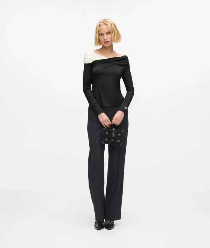 Off-shoulder topp