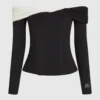 Off-shoulder topp
