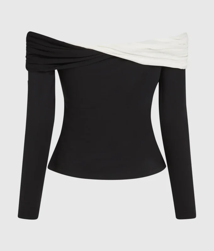 Off-shoulder topp