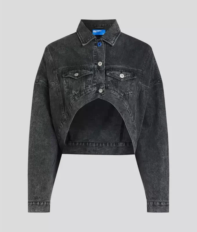 OVERSIZED CROPPED DENIMJAKKE