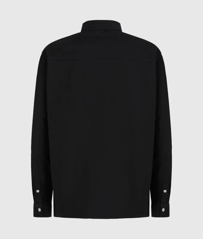 Overskjorte med denimpanel