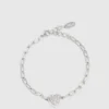 PAVÉ HEART CHARM BRACELET
