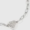 PAVÉ HEART CHARM BRACELET