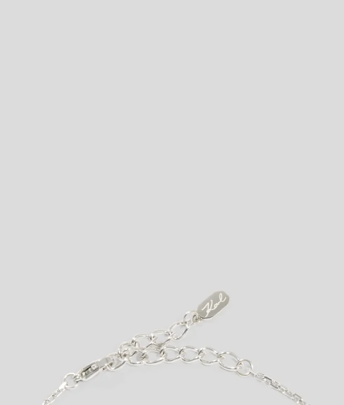 PAVÉ HEART CHARM HALSKJEDE