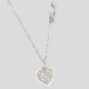 PAVÉ HEART CHARM HALSKJEDE
