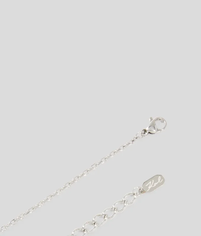 PAVÉ HEART CHARM HALSKJEDE