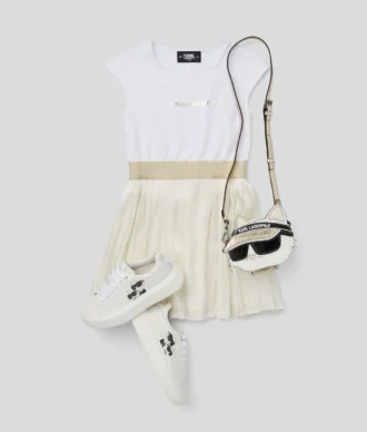 PLEATED PARTY DRESS FOR JENTER