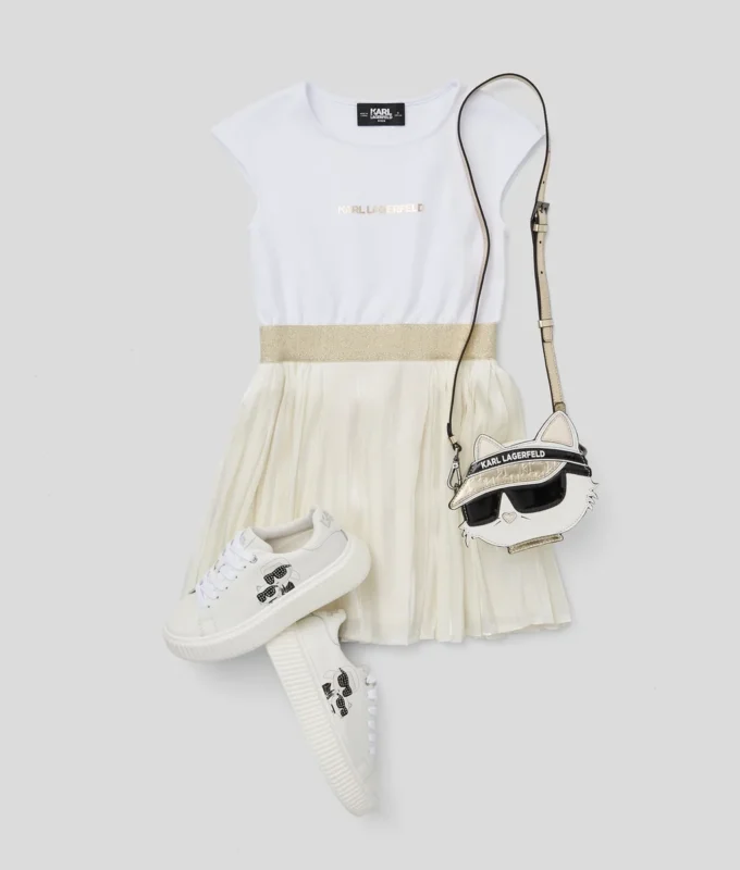 PLEATED PARTY DRESS FOR JENTER