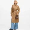 Plissert trenchcoat