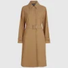 Plissert trenchcoat