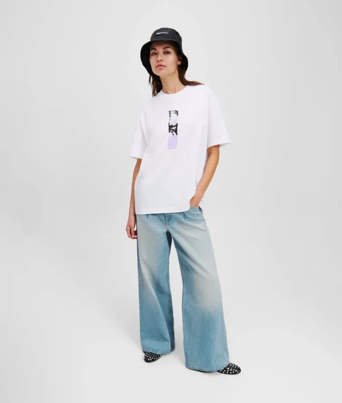 PLISSERTE JEANS MED BREDE BEN
