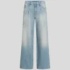 PLISSERTE JEANS MED BREDE BEN