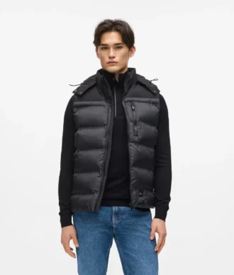Puffervest med hette