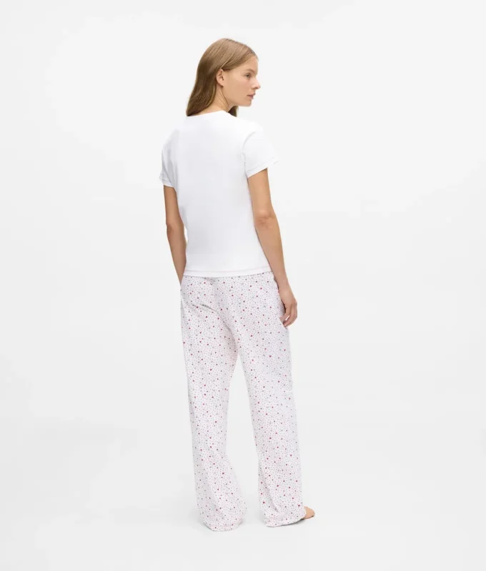 Pyjamasett med hjerteprint