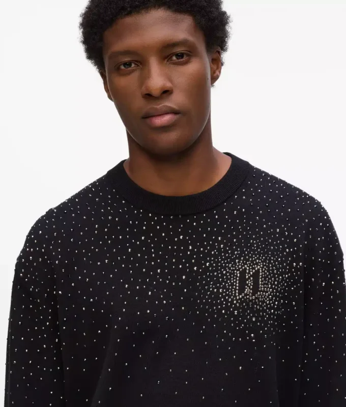Rhinestone Degradé genser