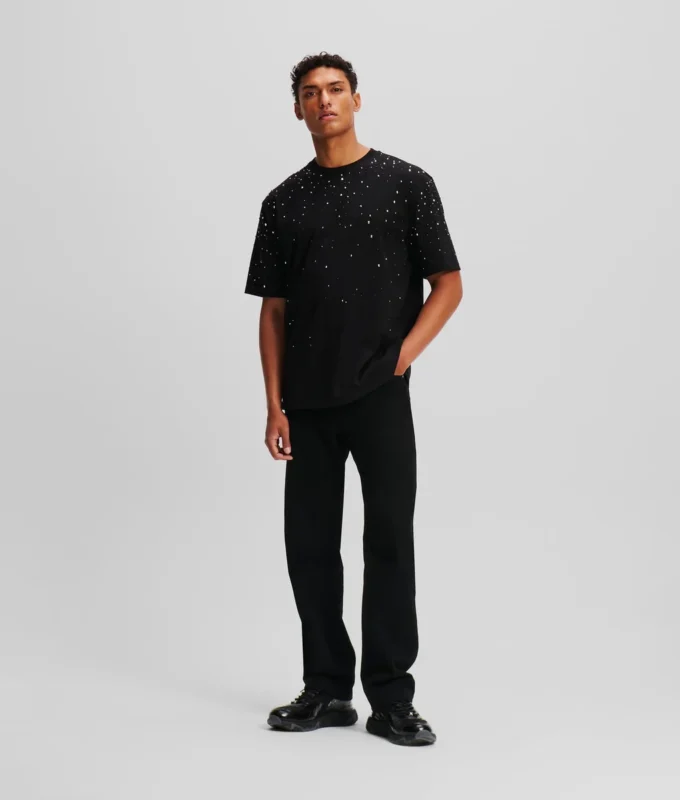 RHINESTONE DEGRADÉ T-SKJORTE