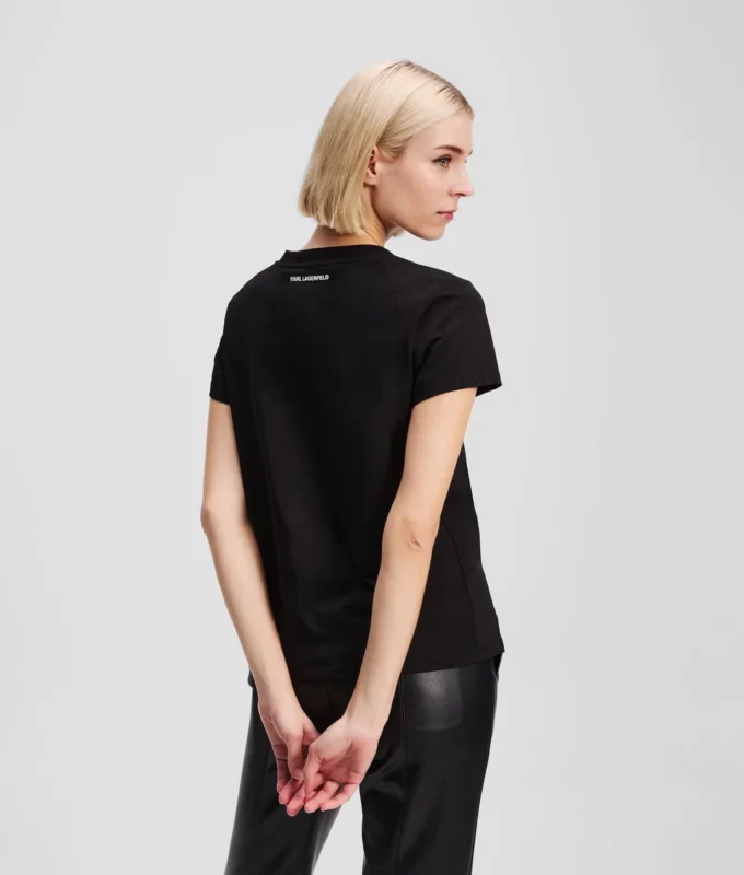 RHINESTONE IKON CHOUPETTE V-NECK T-SKJORTE