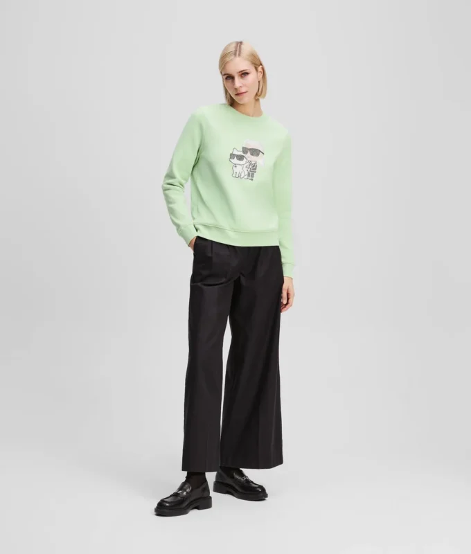 RHINESTONE IKON KARL & CHOUPETTE SWEATSHIRT