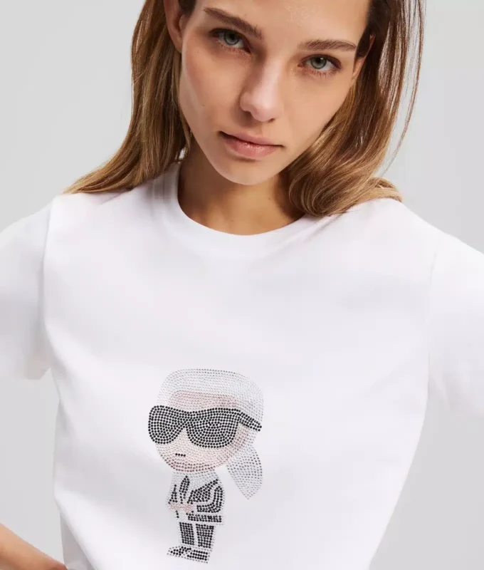 RHINESTONE IKON KARL T-SKJORTE