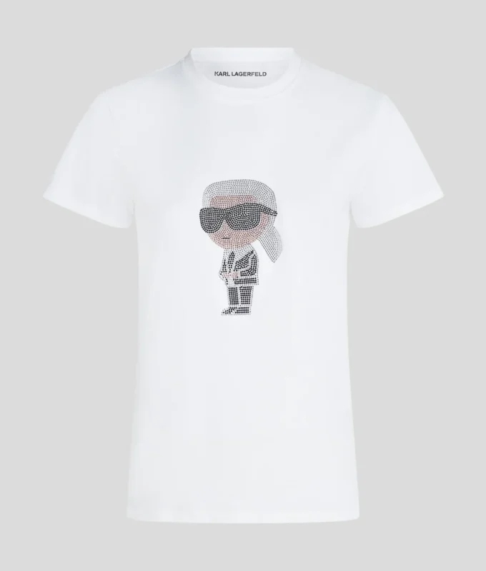 RHINESTONE IKON KARL T-SKJORTE