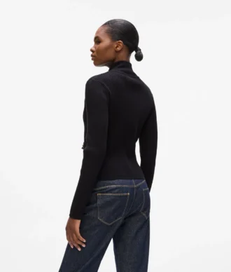 Ribbestrikket cardigan