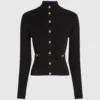 Ribbestrikket cardigan