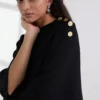 RIBBESTRIKKET PONCHO