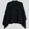 RIBBESTRIKKET PONCHO