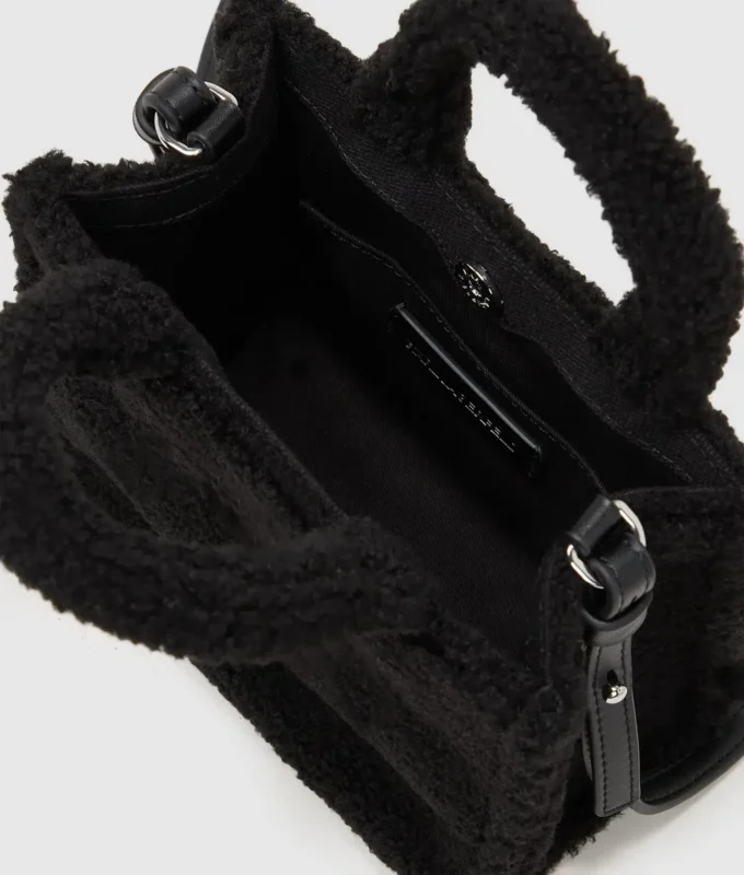 Rue St-Guillaume mini shearling tote bag