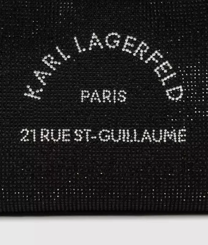Rue St-Guillaume mini-veske med rhinestones