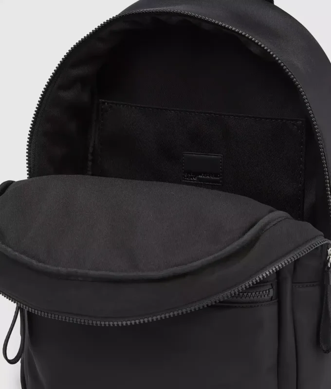 Ryggsekk i nylon med logo