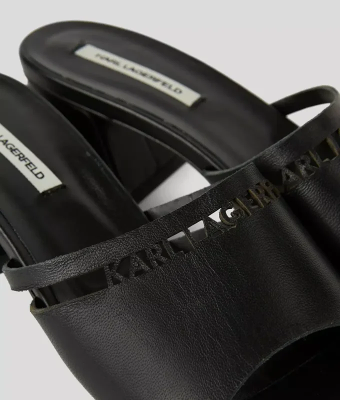 SANDALER MED UTSKJÆRET HÆL