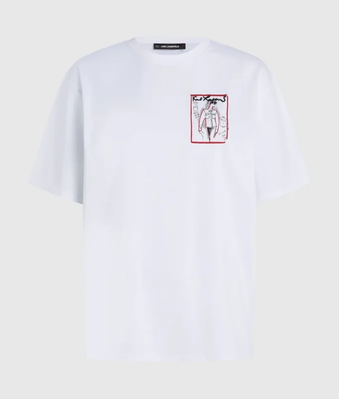 Serie oversized T-skjorte